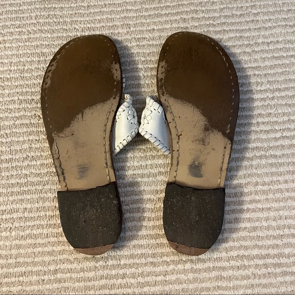 Jack Rogers Jacks Flat sandal in white sz 7 - Picture 2 of 2